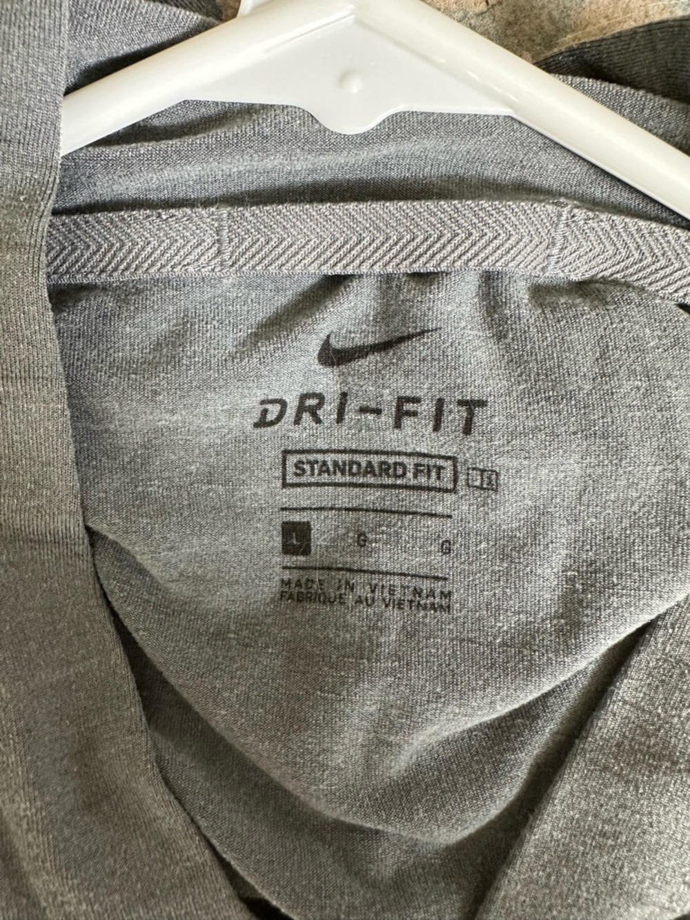 Nike Men’s gray soft zip-up hoodie - Picture 3 of 3